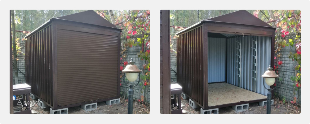 Сарай SKOGGY в шоколадно-коричневом цвете