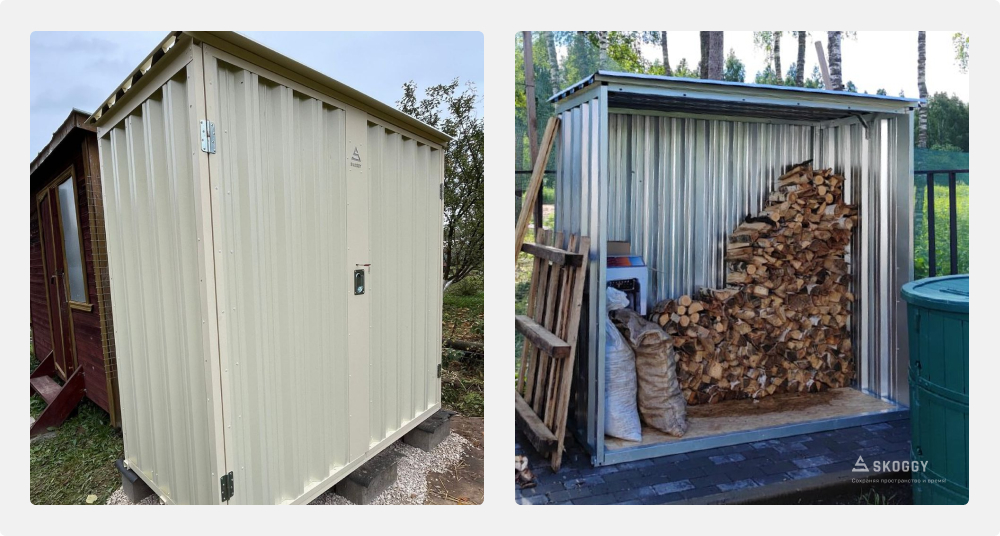 Компактные дровницы SKOGGY для дачи