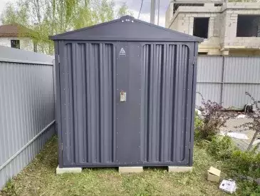 Секционный хозблок для вещей в графитовом цвете в пос. Пестово, г.о. Мытищи, МО