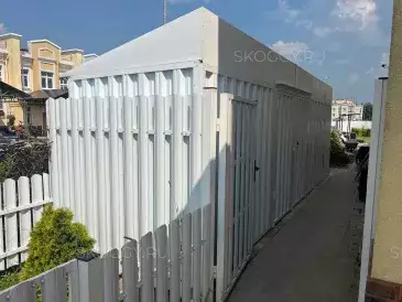 Хозблок совместно с дровницей в белоснежном цвете в дер. Настасьино, г. Москва