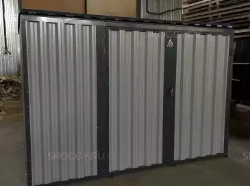 Хозблок для хозяйственных принадлежностей в двойной расцветке в дер. Чернево, Волоколамский р-н, МО